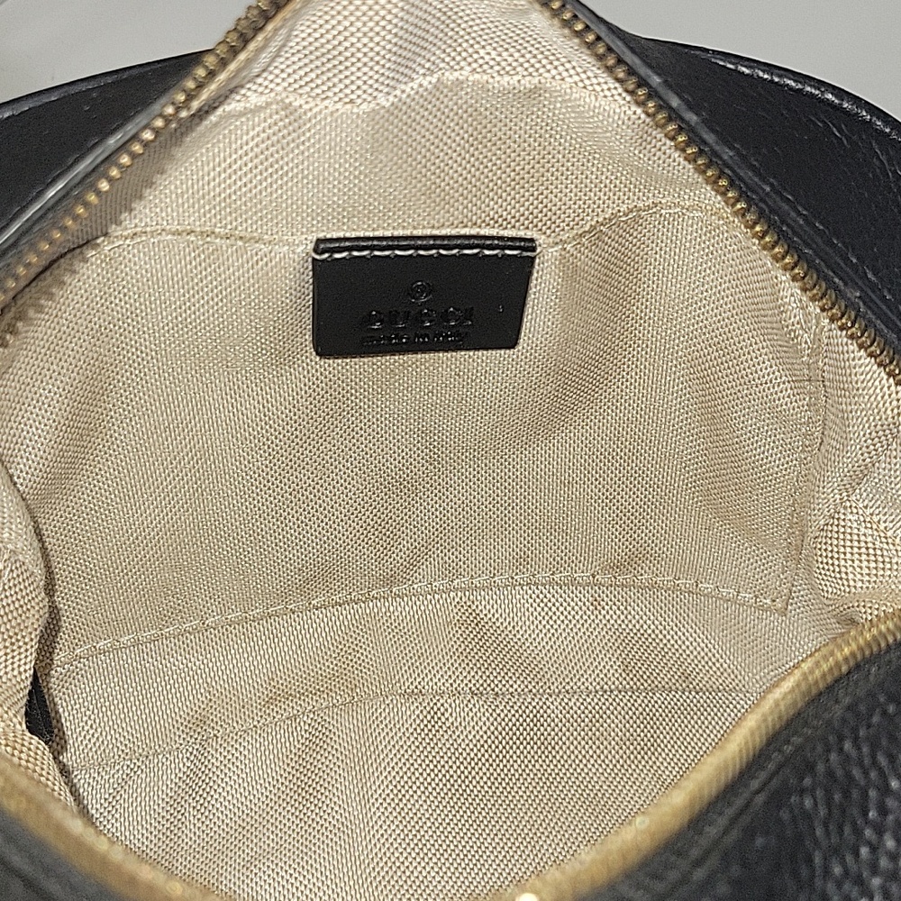 Gucci Black Leather Soho Disco Crossbody Shoulder Bag - Picture 14 of 16